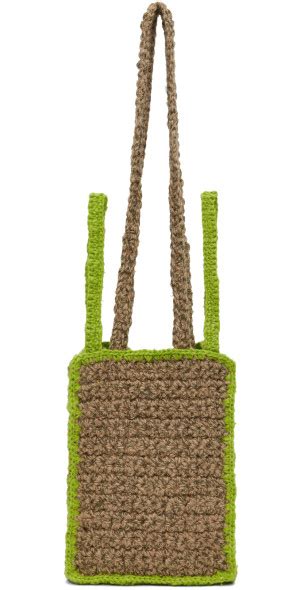 Serapis Ssense Exclusive Beige Green Bag