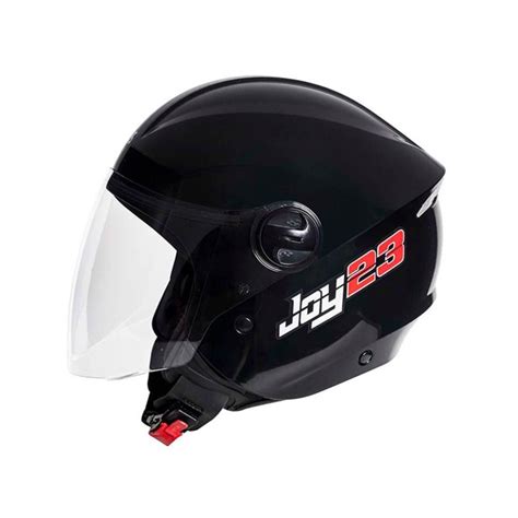 Capacete Para Moto Aberto Taurus Joy Preto Submarino