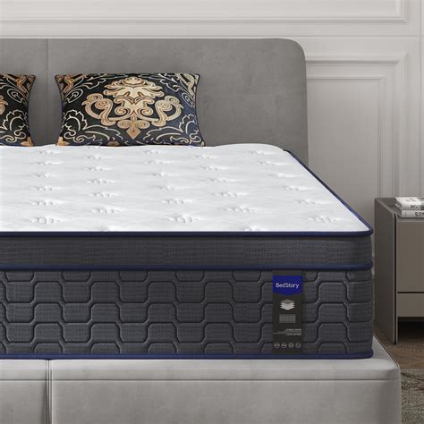 BedStory King Mattress 14 Inch Hybrid Memory Foam Mattress Medium