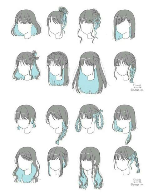 Tipos De Cabello Dibujo Drawing Hair Tutorial Anime Drawings Tutorials Girl Hair Drawing