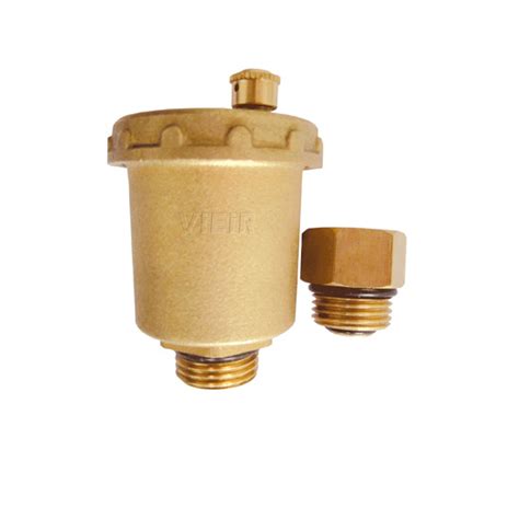 Воздухоотводчик прямой с обратным клапаном 1/2", латунь ViEiR PF503 ...