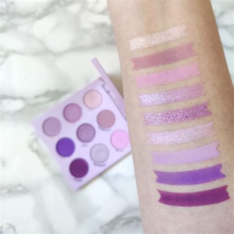 Série ColourPop Lilac you a lot swatch et make up