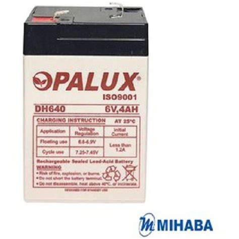 Batería Seca 6v 4ah Dh 640 Opalux Opalux