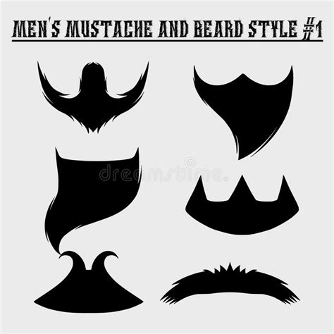 Moustache Beard Styles Stock Illustrations 122 Moustache Beard Styles