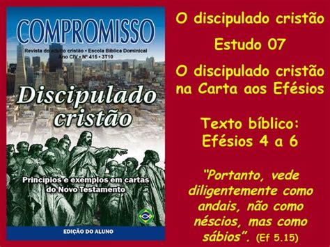 O Discipulado Cristão na Carta aos Efésios PPT