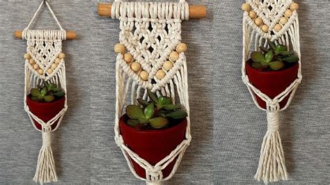 DIY Mini PORTAMACETAS De MACRAME Paso A Paso PRINCIPIANTES DIY