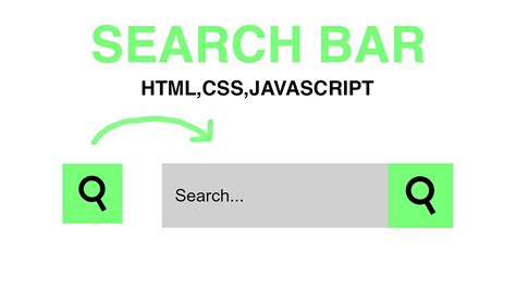 Animated Search Bar Using Html Css And Javascript Expandable Search