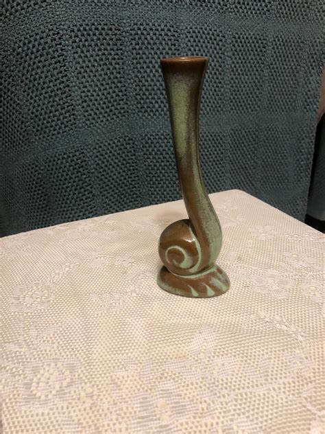 Frankoma Snail Flower Bud Vase Etsy