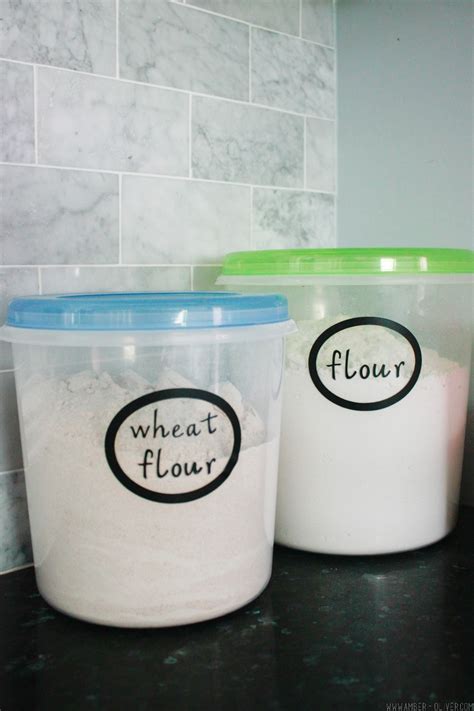 Kitchen Organization Labels - Free vinyl kitchen labels!