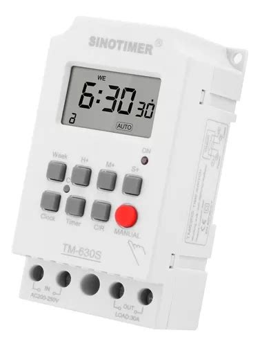 Timer Digital Programador Horario Tm630s 220v 30a Din painel Frete grátis