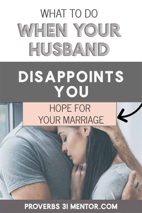 What To Do When Your Husband Disappoints You Marriage Struggles