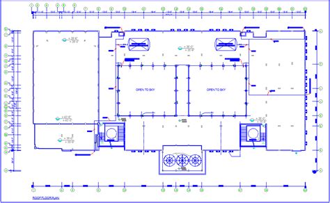 Water pipe line diagram for college roof top area plan dwg file - Cadbull