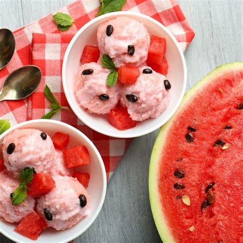 Cool Down On A Hot Day With Watermelon Ice Cream The Addition Of Dates