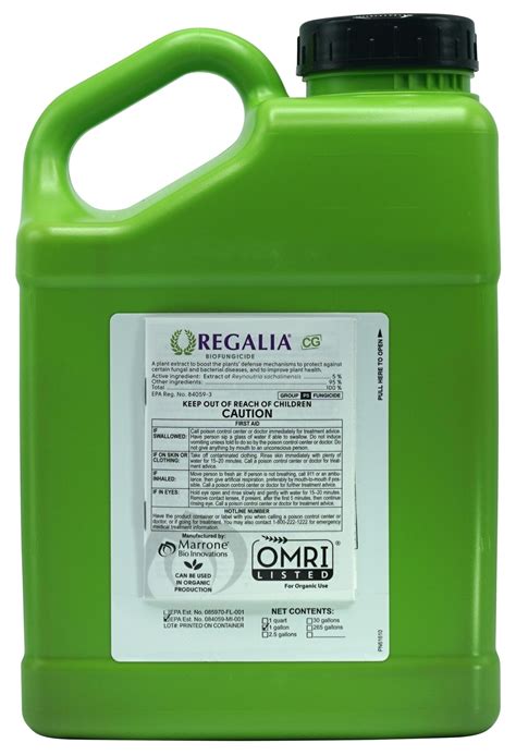 Regalia Cg Biofungicide Omri Listed Marrone Bio Innovations Forestry Distributing North