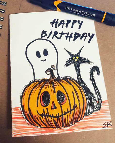 Halloween Birthday Card Printable - Printable Word Searches