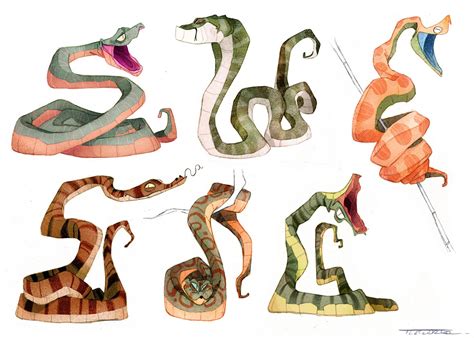 Artstation Snakes Thibault Leclercq Animal Drawings Snake Drawing