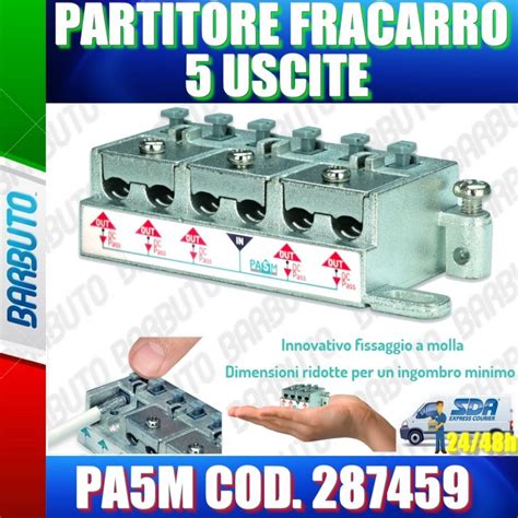 Partitore Uscite A Morsetti E Molla Sat E Terrestre Fracarro Pa M Cod