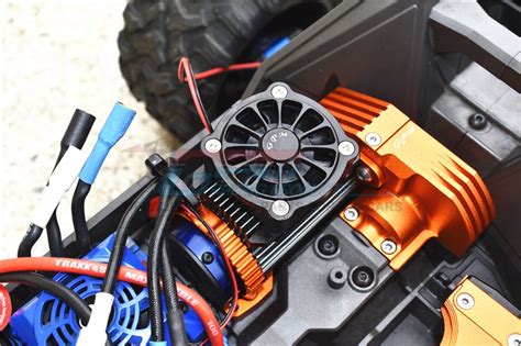 GPM Aluminium Motor Heatsink With Cooling Fan For Traxxas Maxx 4S