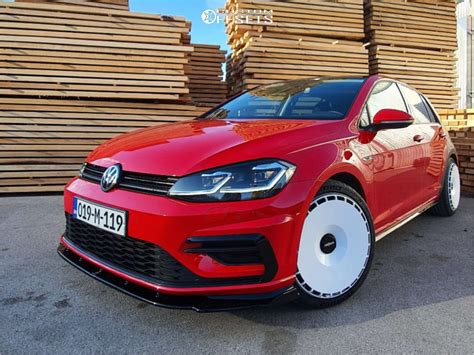 2018 Volkswagen Golf With 19x8 5 45 Rotiform Aerodisc And 235 35r19 Michelin Pilot Sport 4 S And