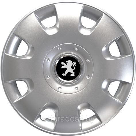 Колпаки на колеса SJS модель 304 / 15" + комплект значков Peugeot ...
