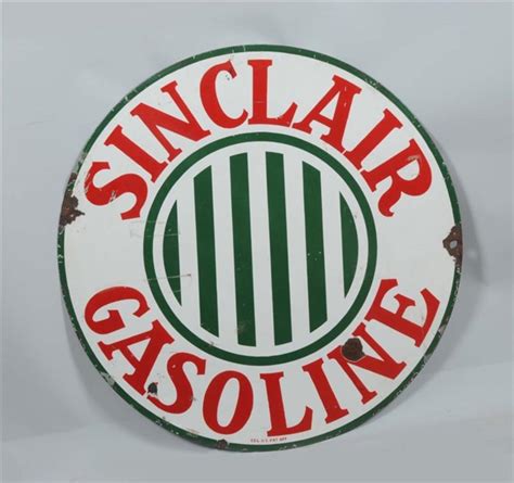 Lot Detail Sinclair Gasoline Single Sided Porcelain Sign