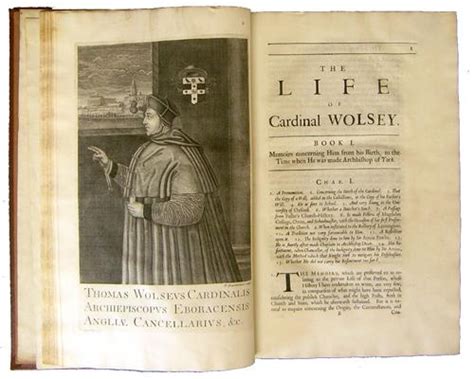 The Life Of Cardinal Wolsey By Fiddes Richard Cloth 1724 First Edition Kaaterskill Books