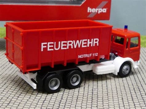 Modellspielwaren Reinhardt 1 87 Herpa MAN F8 Abrollcontainer LKW