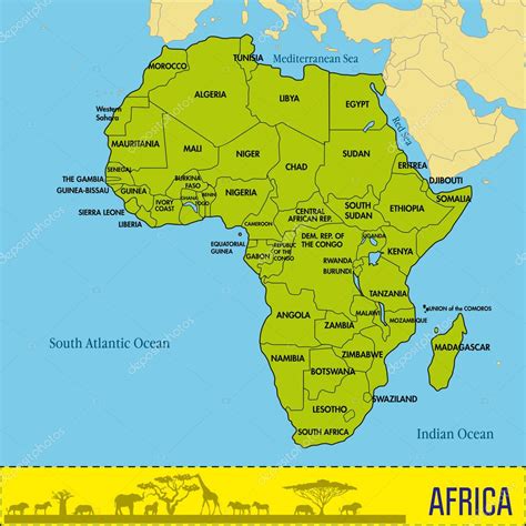 Mapa Fisico De Africa Con Sus Paises Y Capitales Outlet Fast Lisa