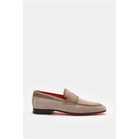 Santoni Penny Loafer Beige Braun Hamburg