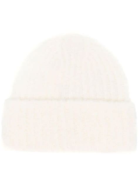 Toteme Chunky Ribbed Knit Beanie Farfetch