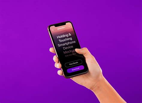 Free Ultra High Quality Hand Holding Iphone Mockup Psd Good Mockups