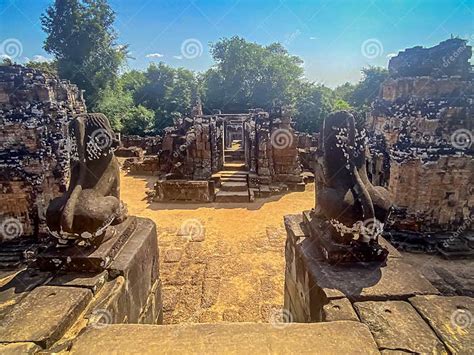 The East Mebon Mount Temple Was Erected In Honor Of The God Shiva A