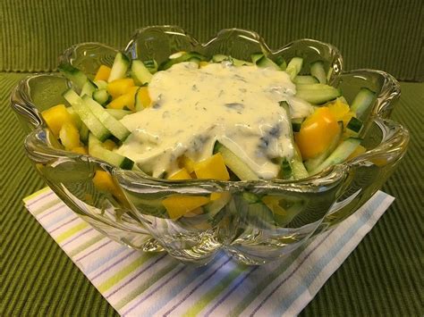 Paprika Gurken Salat Mit Joghurt Senf Dressing Von Patty Chefkoch