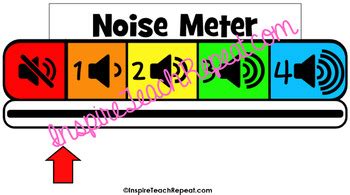 *FREEBIE* Classroom Noise Meter by Inspire Teach Repeat | TpT