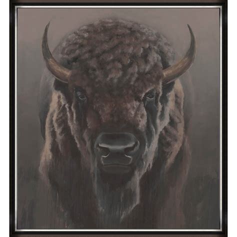 The Great Bison Framed Canvas Art Prints Bison Art Canvas Art