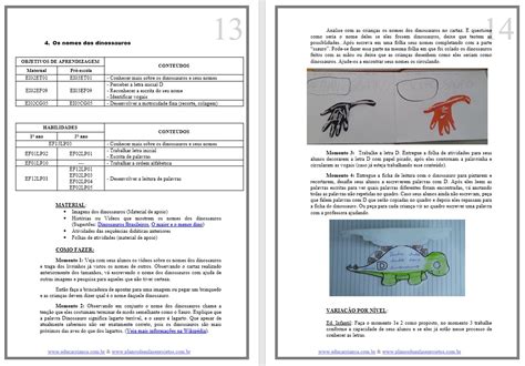 Plano De Aula Dinossauros Ed Infantil E Fundamental Planos De Aula