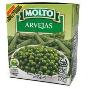 Arvejas Molto X 340gr DISTRIBUIDORA LA FLIA