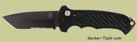 Gerber 06 Auto Knife Tanto Serrated Blade model 30-000850