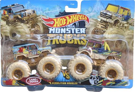 Amazon Hot Wheels Monster Trucks Land Rover Vs 75 Unimog Toys Games