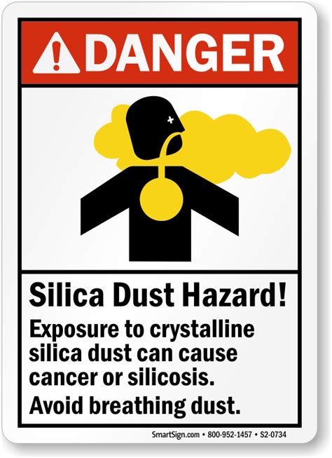 Silica Hazard Signs