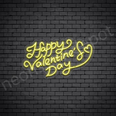 Happy Valentines Day V4 Neon Sign Neon Signs Depot