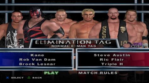 BROCK KANE RVD VS HHH AUSTIN FLAIR Wwe Wwegames