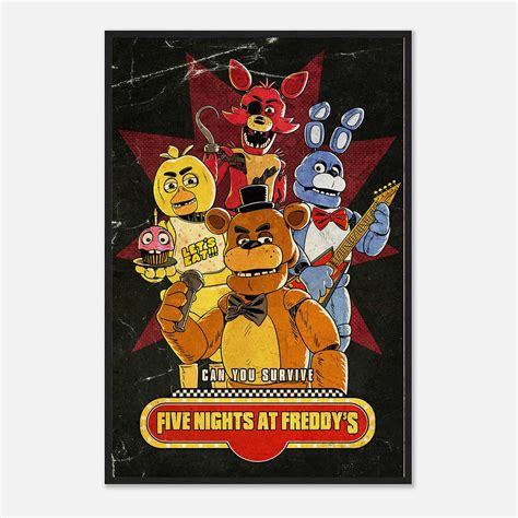 Five Nights at Freddy's Movie Poster, Five Nights at Freddy'sVintage ...
