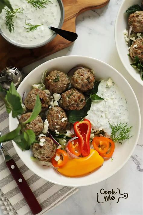 Greek Meatballs With Tzatziki Sauce Recipe COOK ME