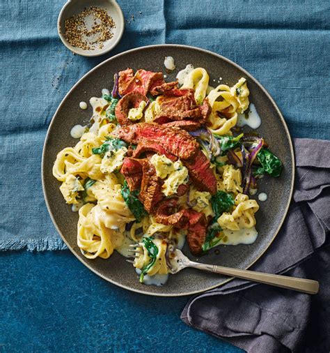 Balsamic Steak And Blue Cheese Pasta Recipe Sainsbury`s Magazine