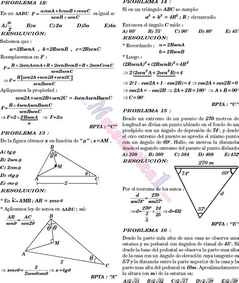 Ley De Senos Ejercicios Resueltos Y DemostraciÓn