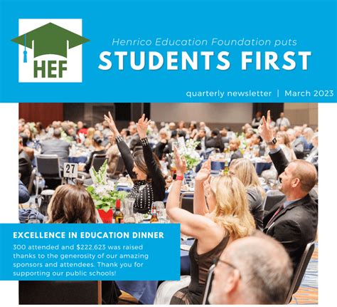 Hef S Quarterly Newsletter March Henrico Education Foundation