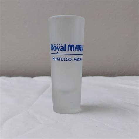 Royal Maeva Dining Royal Maeva Hotel Huatulco Mexico Vintage Souvenir Tall Frosted Shot