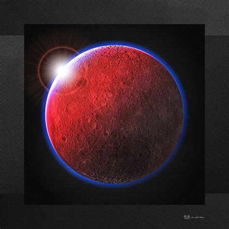 Blood Moon The Dark Side Of The Moon Digital Art By Serge Averbukh