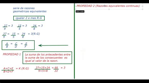 SERIE DE RAZONES GEOMETRICAS EQUIVALENTES SEXTO GRADO YouTube